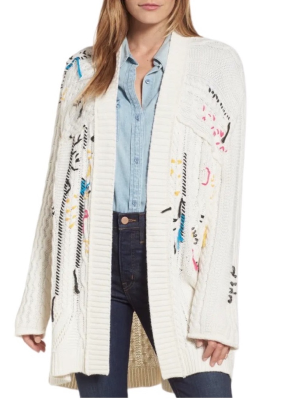 Caslon Knitty Gritty Cardigan Sweater Nordstrom Small